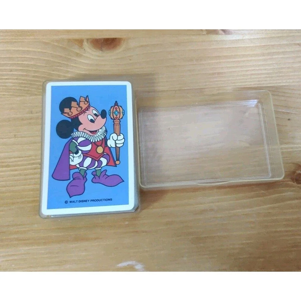 The Walt Disney Company Vintage King Mickey Joker Goofy Playing Card Deck 1986
